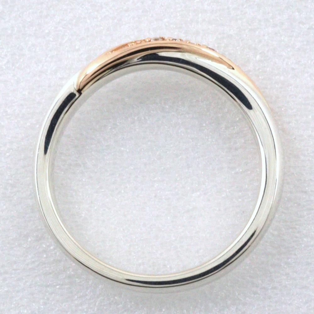 4℃ Ring Silver/K10 Pink Gold #4.5(US Size) 2.1g Women Used