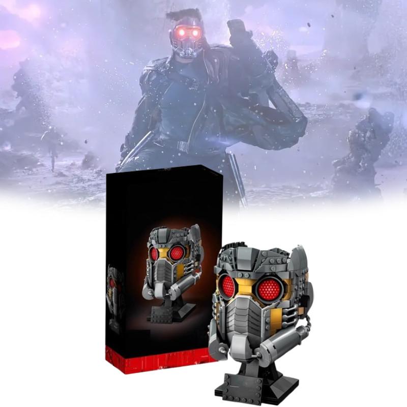 Lord Superhero Star Mask Helmet Model Assembled Small Particles Building Toy