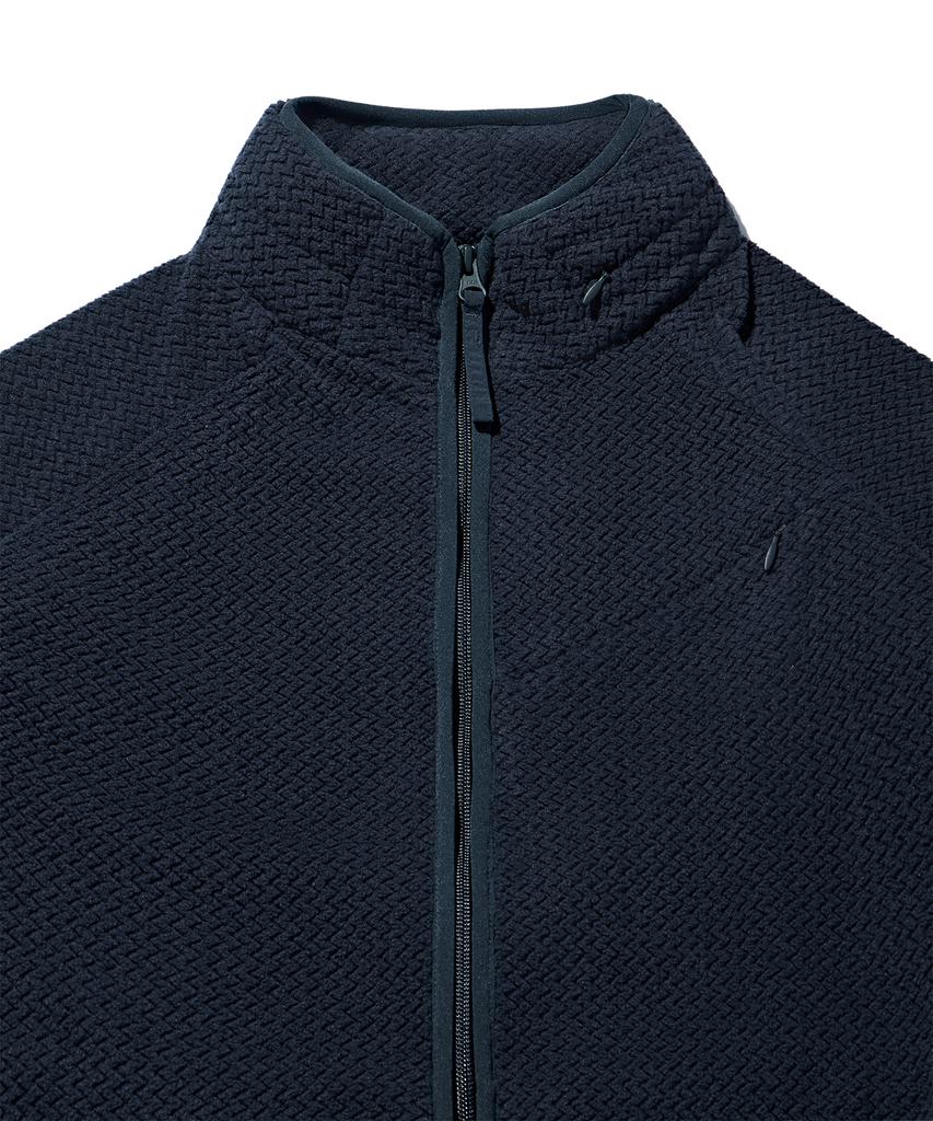 Madden Hidden Hood Fleece Jacket Navy