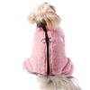 Winter Hunde Overall Mantel Warm Vierbeinig Haustier Jacke mit D-Ring Weiche Flanell Kleidung für Kleine Mittelgroße Hunde Yorkshire Chihuahua Welpen Kostüm Outfit