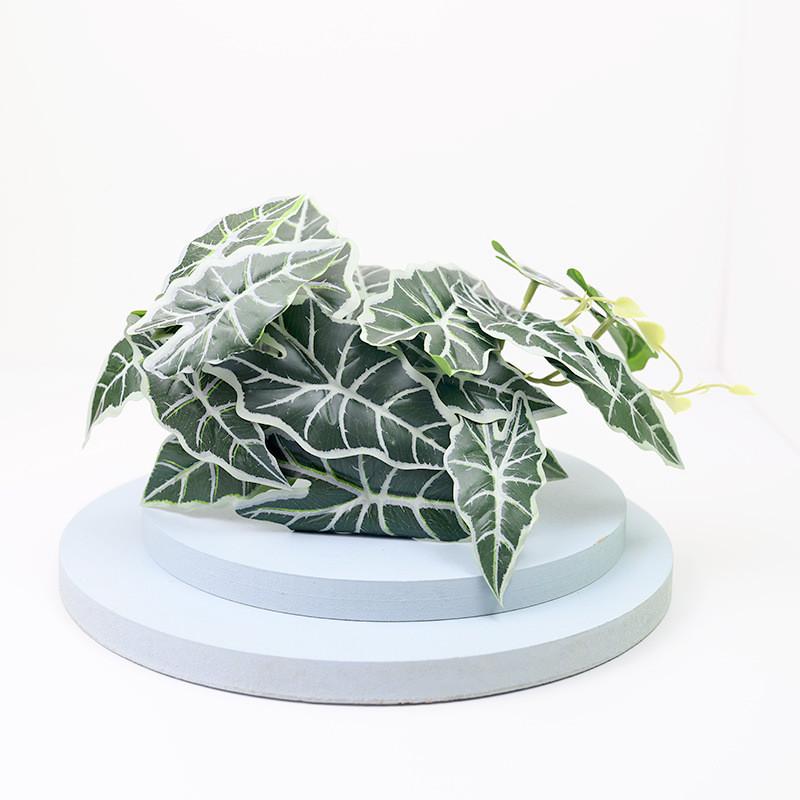 

Shamrock Climber Artificial Greenery For Indoor Wall Decor With Plastic Material Taro Leaf No Pot