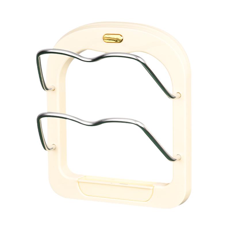 Wall-Mounted Punch-Free Kitchen Pot Lid & Chopping Board Organizer