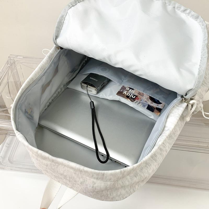 Schoolbag Original Design Female College Student High Value Embroidered Letter Backpack Travel Lightweight Large Capacity Student Schoolbag Female