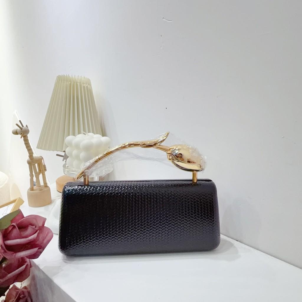 Pochette a Forma di Rosa in PU con Catena per Serata Romantica