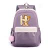 Zaino in Tela Stampata Orsetto 26 Lettere dell'Alfabeto Inglese Cartella Scolastica Zaino Kawaii per Ragazza Zaino per Libri Borsa Scolastica Studente Regalo Teen