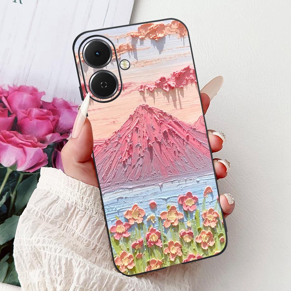 For Tecno Spark GO 2 Case LJ7 Popular Painted Cover 6.67'' Soft Silicone Phone Case For Tecno Spark Go2 SparkGo2 Back Cover Bags