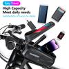 Hartschalen-Fahrradtasche Wasserdicht Regendicht Fahrräder Handy-Tasche Hohe Kapazität Fahrrad-Handyhalter-Tasche für Fahrradzubehör