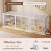 Cage pour chien de taille moyenne et grande avec clôture supérieure - Maison-villa pour chat et chien, Assemblage libre pour chats et chiens