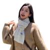 Solid Color Simple and Gentle Knitted Scarf Women's Winter Soft Waxy Versatile Cold-proof Thickened Warm Neck Scarf