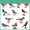 Mandarin Duck Bird Model Pvc Realistic Parrot Desktop Decor For Kids And Collectors