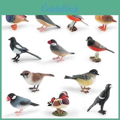 Mandarin Duck Bird Model Pvc Realistic Parrot Desktop Decor For Kids And Collectors