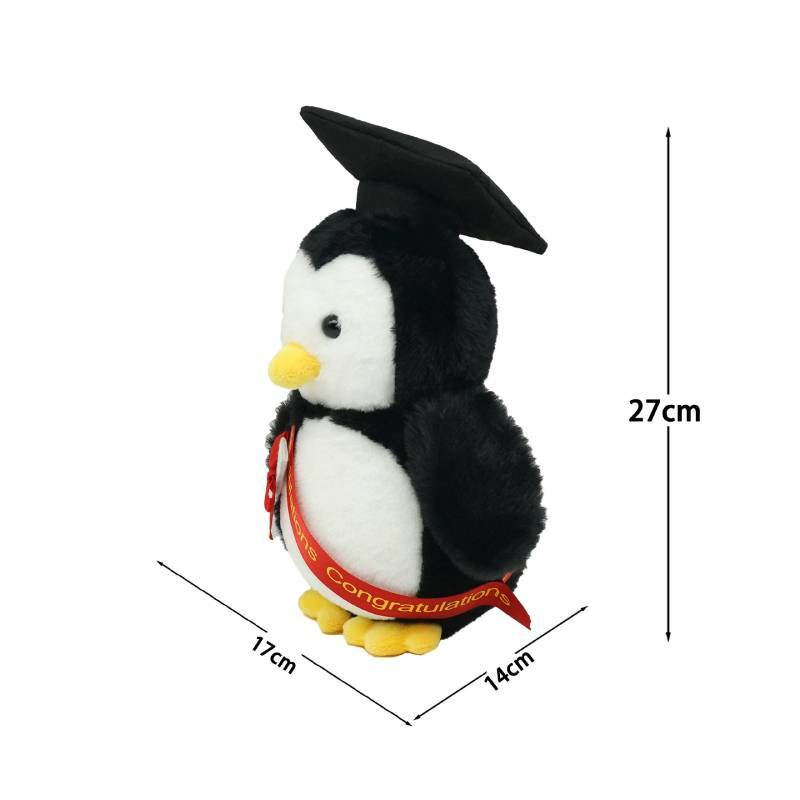 Penguin Cow Doctor Plush Toy With Pp Cotton For Graduation Gifts And Kids Penguin