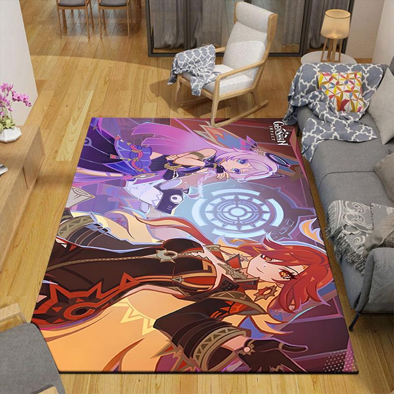 1Pc Fantasy Heroes Unite Rug, Office Carpet Indoor Outdoor Doormat, Non-Slip, Comfortable, Living, Christmas Halloween, Xmas Gift S1137