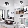 JOYINLED 1/3/4 Heads LED Track Light Fixture GU10 Track Lighting Wall Lamp Rail Spotlight Kitchen Clothing Store Ceiling Light