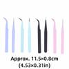 8pcs Protective Cover Tape Tweezer Thickened Handle Precision Tweezers Set  Lash Extensions