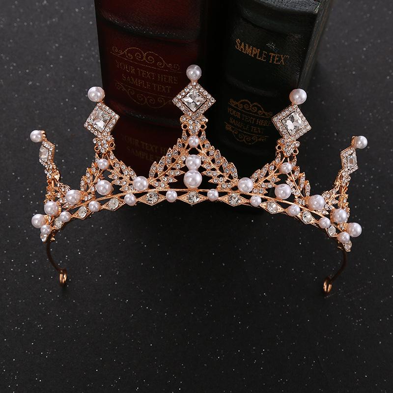 Korean Princess Crystal Headband: Children's Alloy Crown for Birthdays and Performances