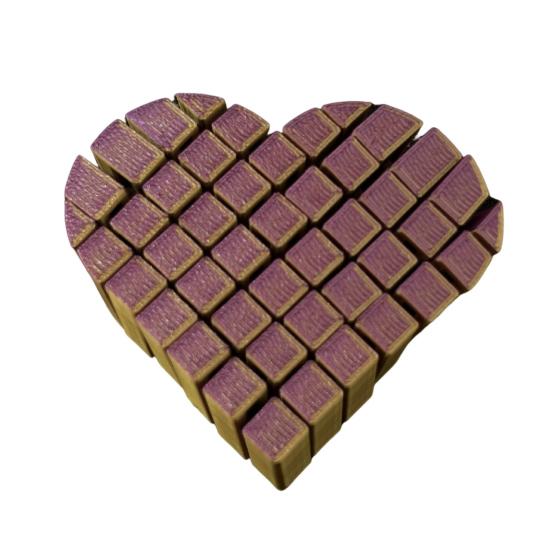 

Сердце Fidget Toy 3D Printed Pixel Heart Sensory Toy Портативный гаджет для снятия стресса Heart Fidget Toy Подарок для женщин, мужчин, взрослых и детей 1pc