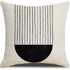 New Style Pillow Black and White Abstract Lines Simple Cushion Cover Living Room Office Sofa Pillow Cover
