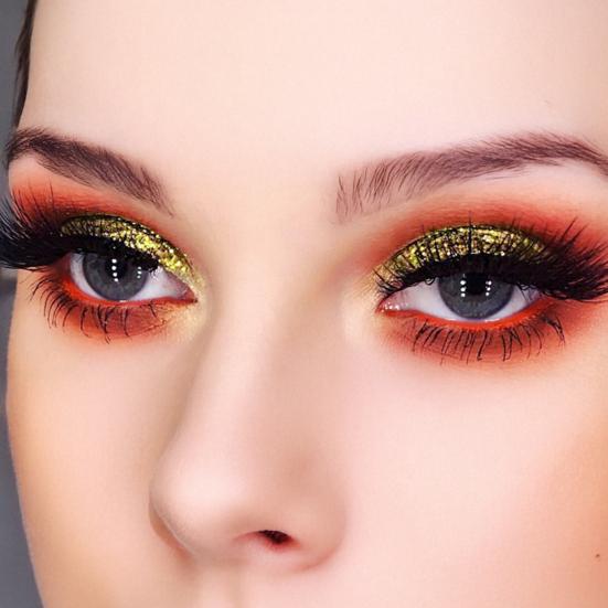 

1 Pair Lazy Eye Shadow Eyelash Patch Waterproof Eyeshadow Eyelashes Makeup Stickers Reusable Eye Makeup Stickers with False Lashes Shadow D