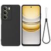 For Realme C75 5G/C73 5G Liquid Silicone Case Phone Back Cover with Hand Strap