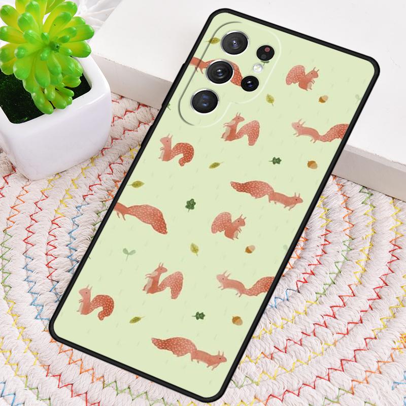 Colorful Squirrels Phone Case for Samsung Galaxy note 10 pro S26 Ultra S23 S24 FE S25 S21 S22 PLUS shockproof Cove