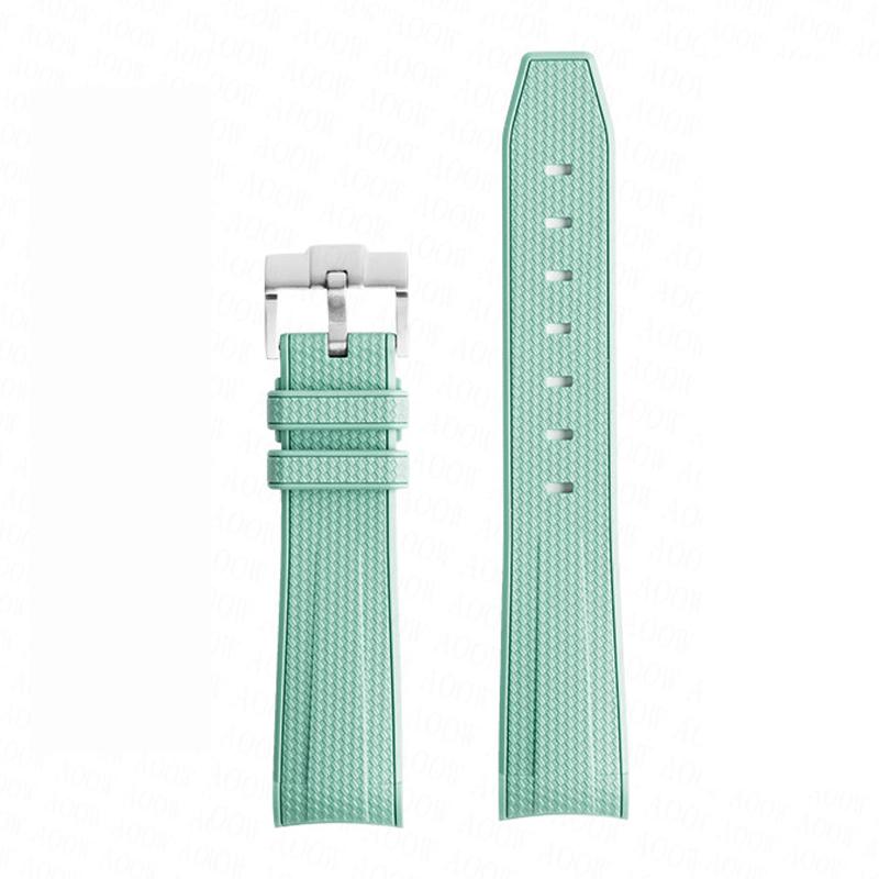 Cinturino per Omega X Swatch Joint MoonSwatch Cinturino per Seamaster 300 Uomo Donna 20mm Gomma Silicone Estremità Curva Braccialetto da Polso