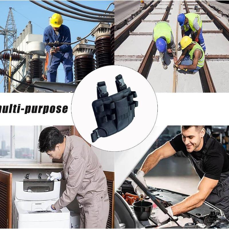 1Pc Work Belt Tool Bag Belt for Leg Tool Organizer Pouch Tactical Waist Bag Waist Tools Holder for Maintenance Worker Carpenter