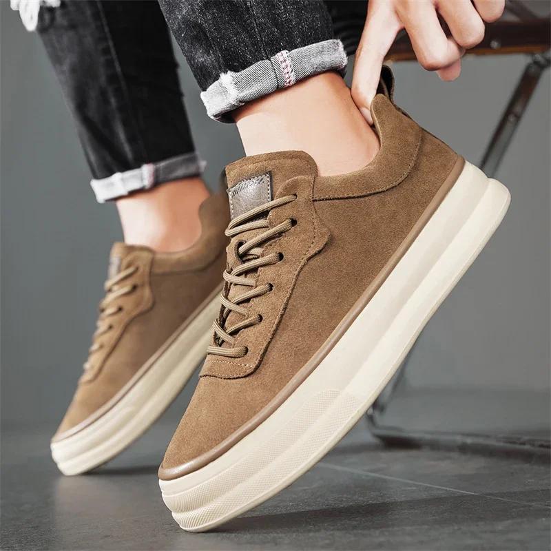 Fashion Men's Sneakers Fashion Outdoor Casual Sport Running Shoe Non Slip Platform Shoes for Men Lace Up Trainer Shoes
