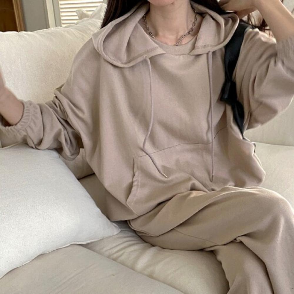 New Arrivals Open Run Banded Hoodie Sweatshirt Loose Fit Long Sleeve Tee Banded 