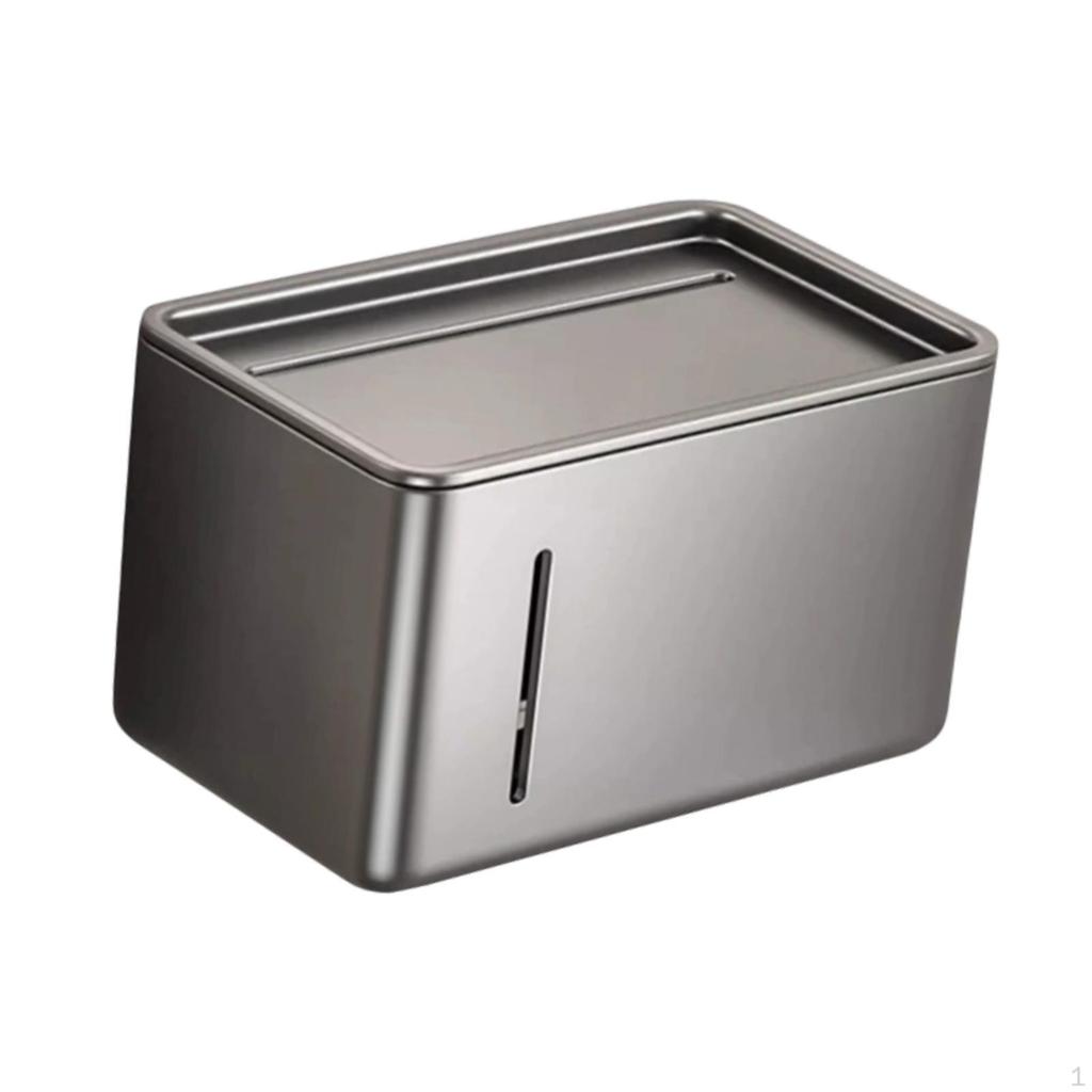 Aluminum Bathroom Tissue Case, Modern Toilet Paper Holder and Dispenser for Restrooms