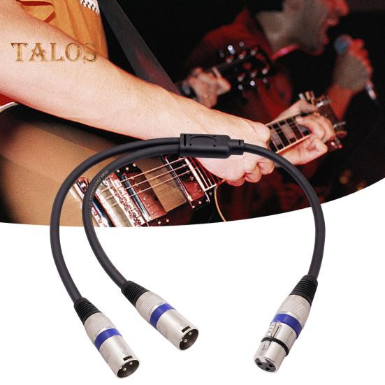 XLR Y-rozbočovací kabel XLR samec - duální XLR samice Y-rozbočovací 3pinový vyvážený mikrofonní kabel pro mikrofony, mixážní pulty, výkonové zesilovače