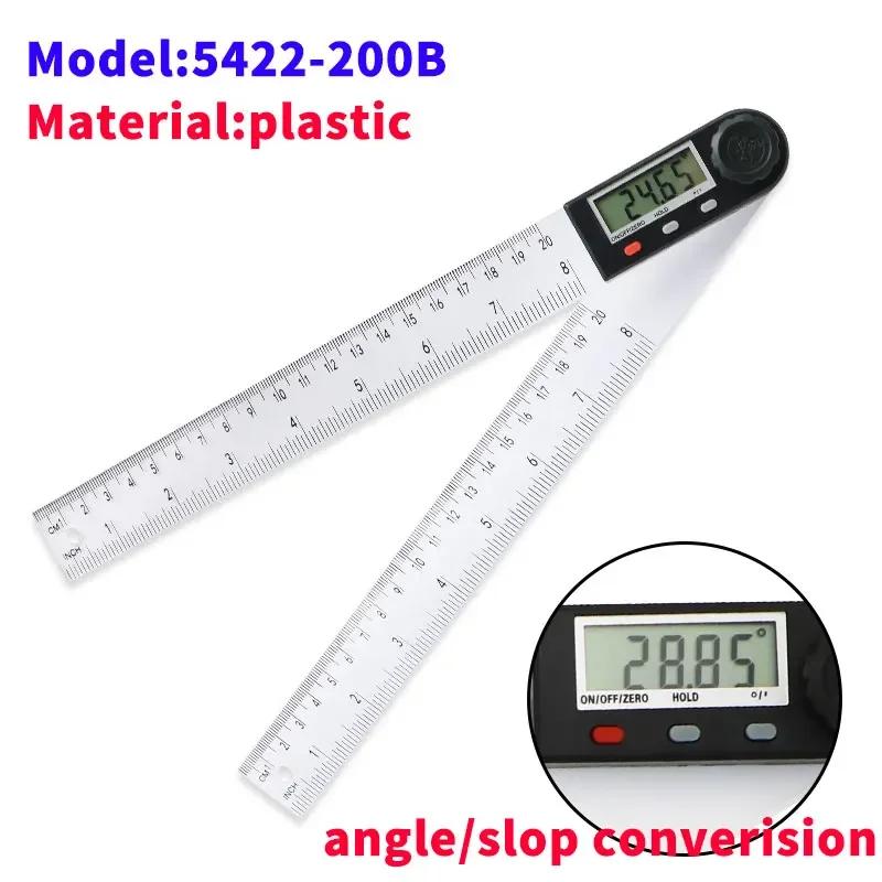 

SHANHR 200mm/300 mm Digital Meter Angle Inclinometer Angle Digital Ruler Electron Goniometer Protractor Angle Finder 5422-200B