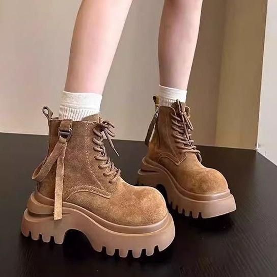 Martin Boots Children's Single Boots 2025 Autumn and Winter New Thick-soled Super Foreign Style Small Short Boots Tooling Locomotive Boots