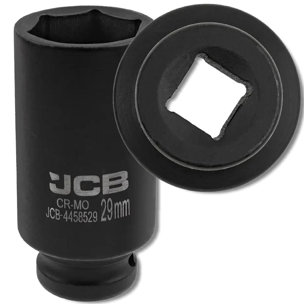 JCB 1/2" Cr-Mo Deep Impact Socket 6-Point 29mm Socket Wrench