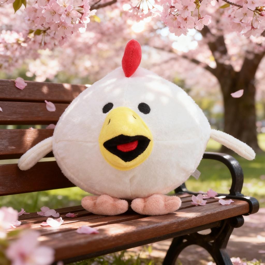 Lindo Pollo Pistola Pollo Blanco Gordito Juguete de Peluche Juego de Pistola de Pollo Merchandising Animal de Peluche Suave Peluche Regalo de Cumpleaños para Fans