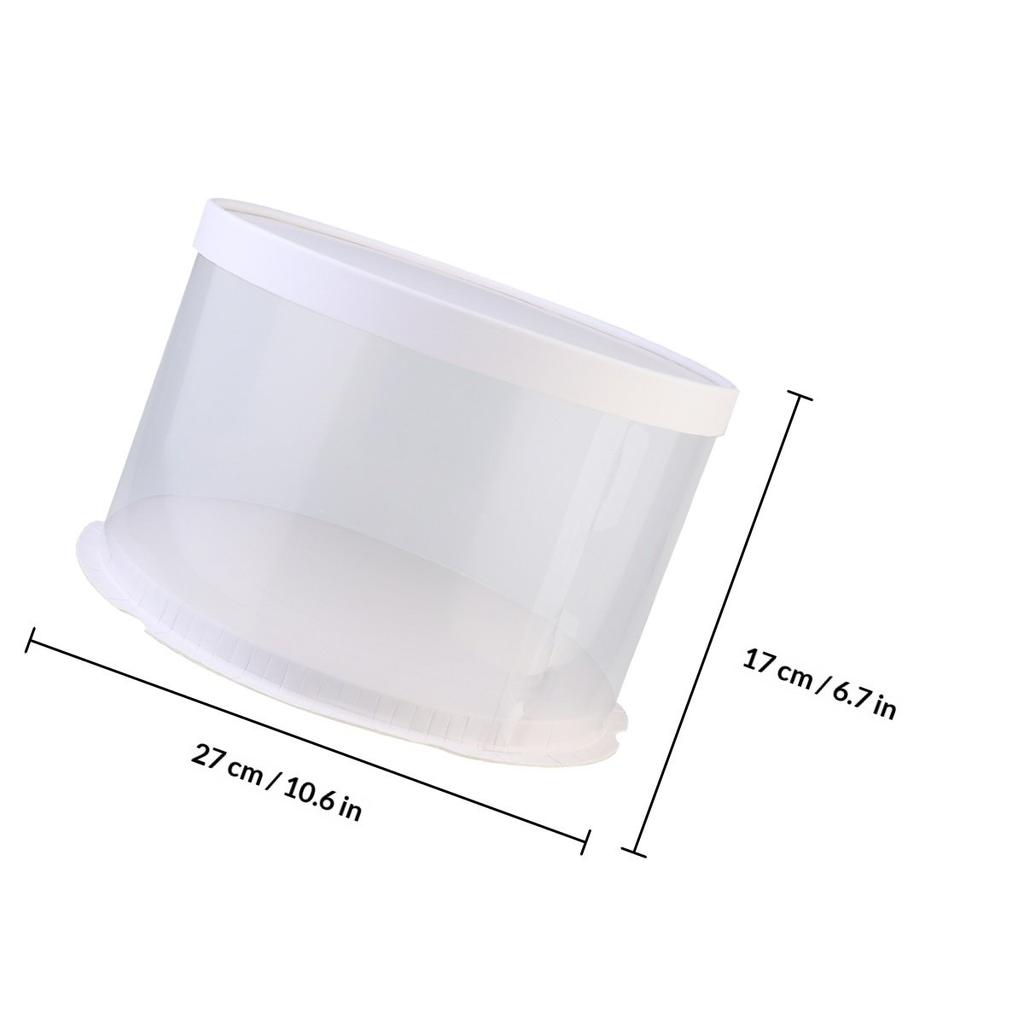 1Pcs Cake Box Paper Lid Plastic Safe Environment Friendly Wedding Cake Packaging Party Cookies Boxes Cookie Cakes Packing Box