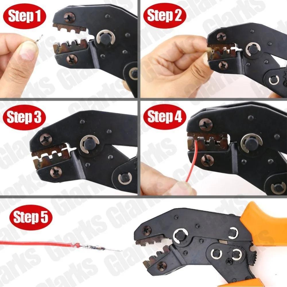 SN-28B Non-Insulated Tabs Terminals Crimper Professional Crimping Tool For Dupont Connector AWG 28-18