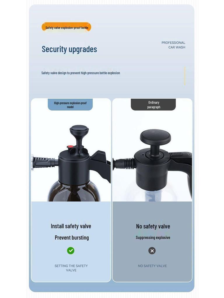 High Pressure Foam Car Wash Spray Nozzle with Liquid Wax Booster