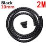 2M 16/10mm Flexible Spiral Cable Wire Protector Cable Organizer Computer Cord Protective Tube Clip Organizer Management Tools