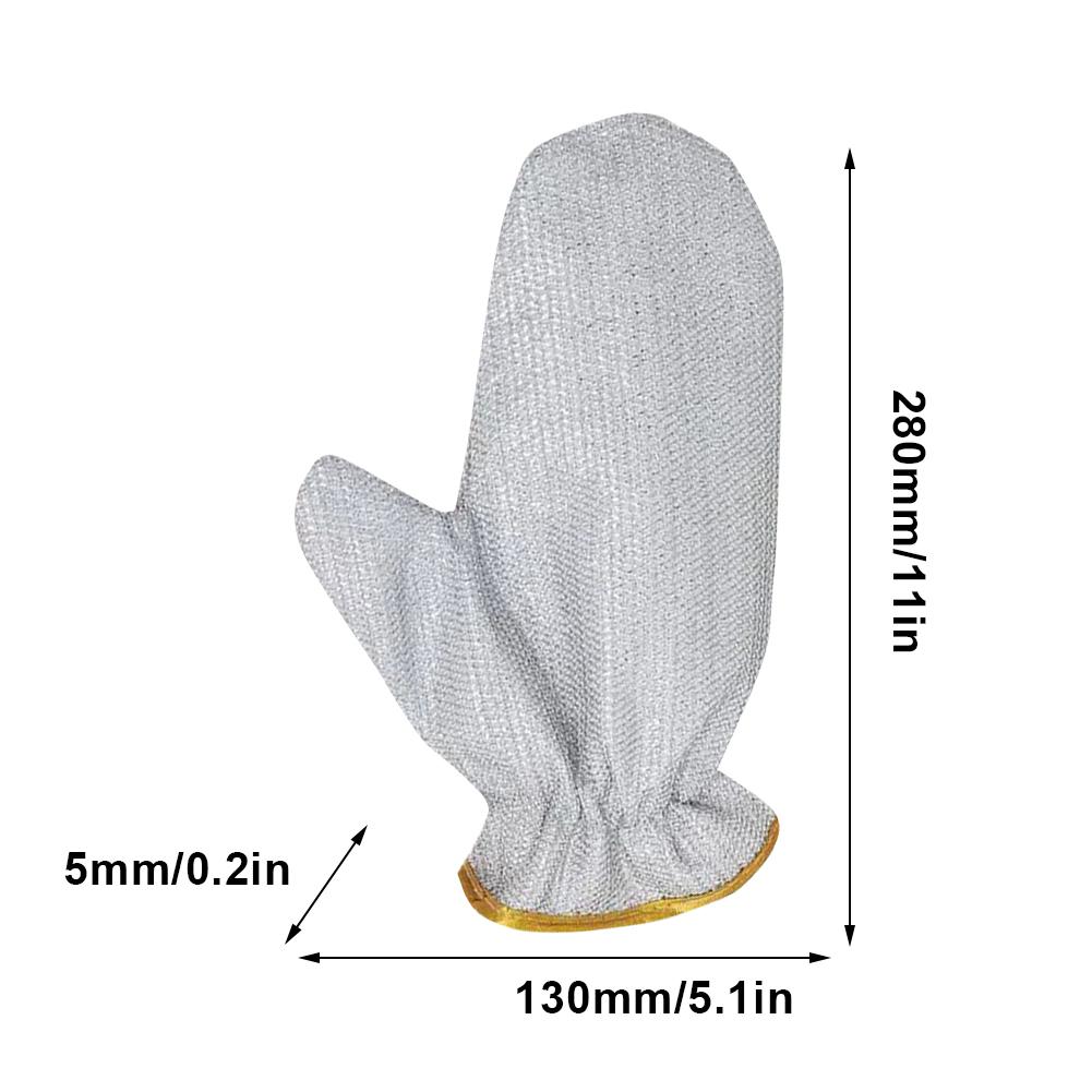 Rengöringshandskar av ståltråd Non-stick Olja Tråd Diskhandskar Grytrengöringshandskar Diskduk Hushållskök Rengöringshandskar