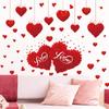 Heart Shaped Wall Window Stickers Valentine'S Day Festive Party Atmosphere Decorations For Home Party Shop Restaurant