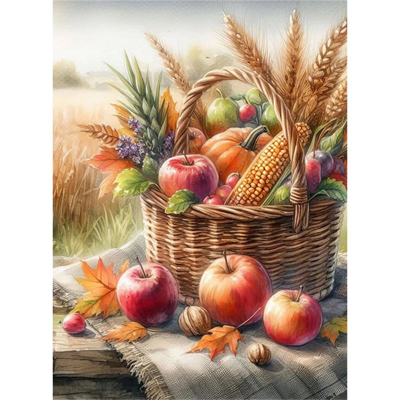 Diamond Embroidery Sale Fruit Flower Mosaic Needlework Full Kits Diamond Painting Kitchen Floral Cross Stitch Needlework