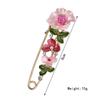 Elegant Pin Flower Enamel Brooch Women Simple Lapel Pin Accessories