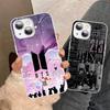 K-Pop Cartoon Boys B-BT21S Tempered Glass For Iphone 14 13 12 11 Pro Mini XS MAX 14Plus X XS XR Cover