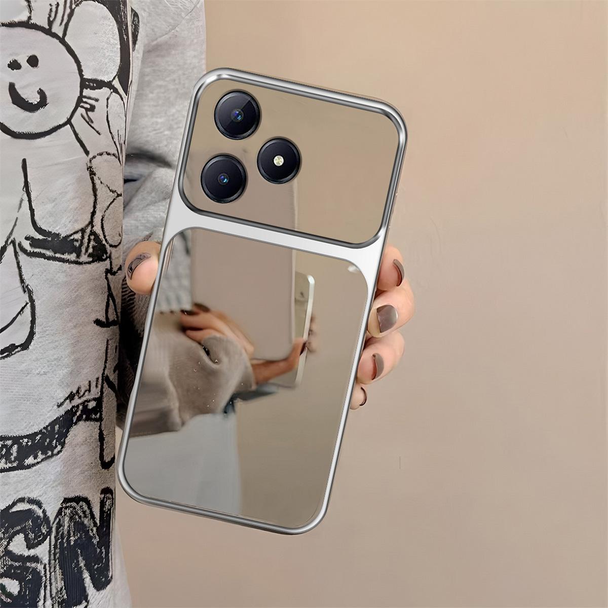 Чехол для OPPO A6c Модный с большим окном Зеркальный чехол для телефона OPPO A6c