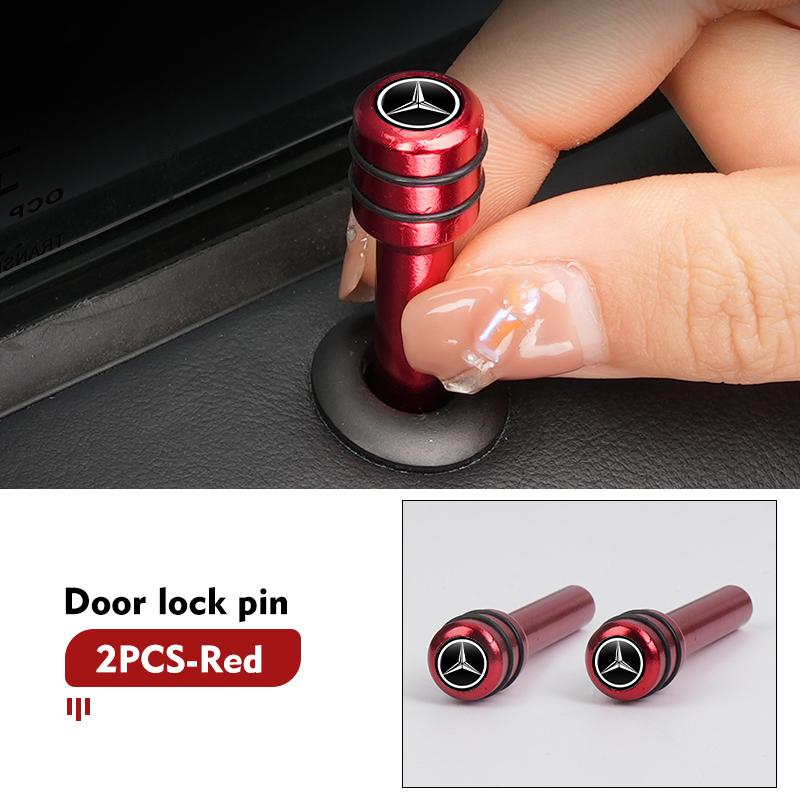 Car Door Lock Pin Knob Pull Security Insurance Accessories For Benz W211 W124 W176 W177 C180 C200 C260 C300 GLC CLE CLA