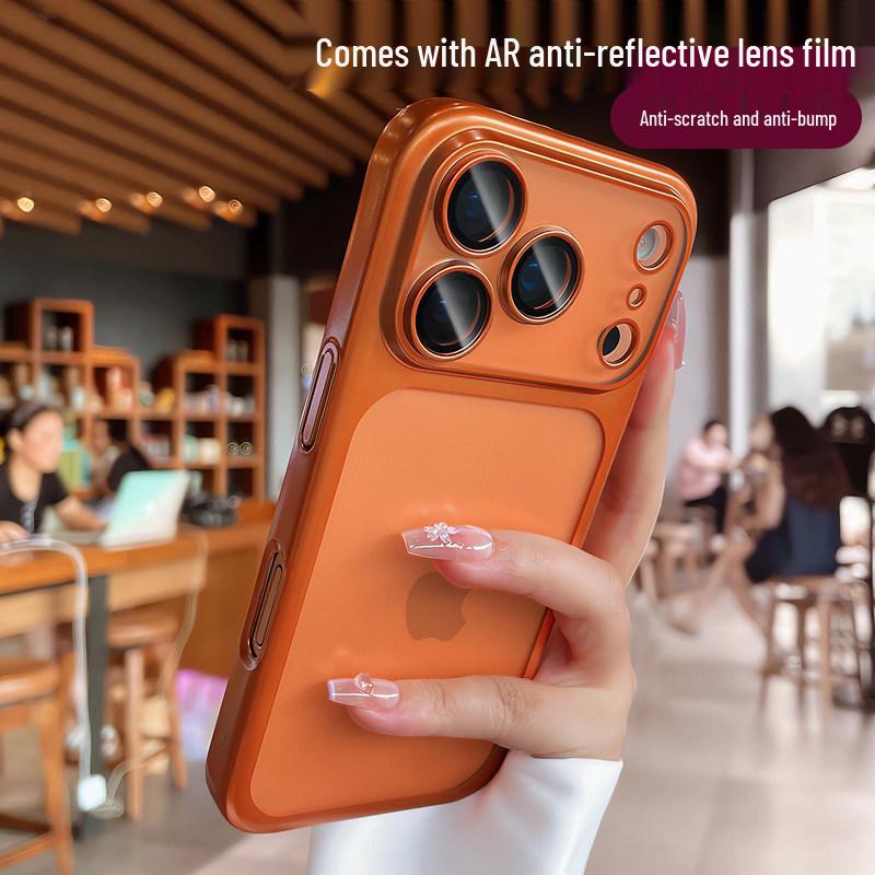 Apple 17 Pro & iPhone 17 Air Ultra-Thin Frosted Transparent Protective Case with Lens Coverage