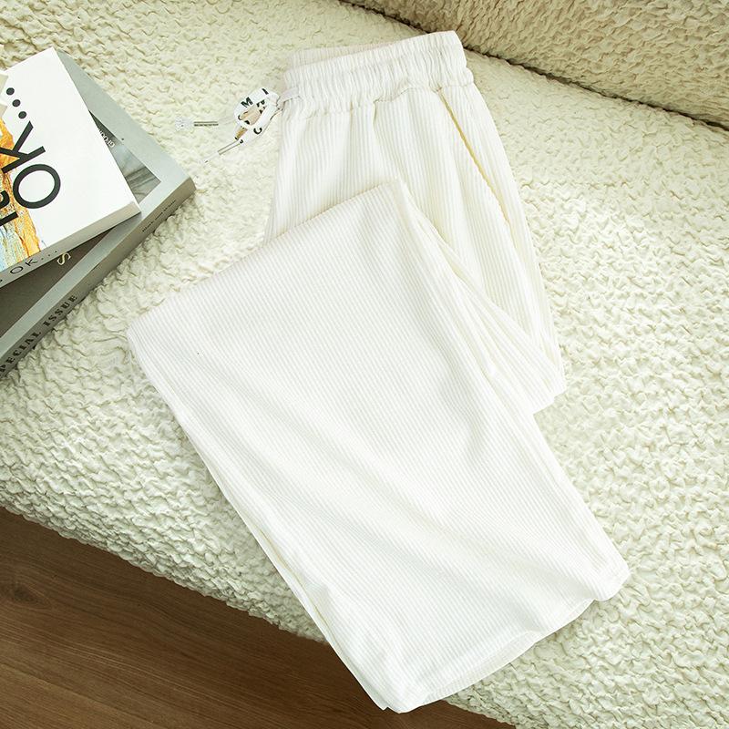 Corduroy Pant Autumn and Winter High-waisted Draped Dragging Trousers Casual Wide-legged Trousers