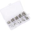 200Pcs Hex Grub Screws Socket Headless Assortment Stainless Steel Machine Set Tools