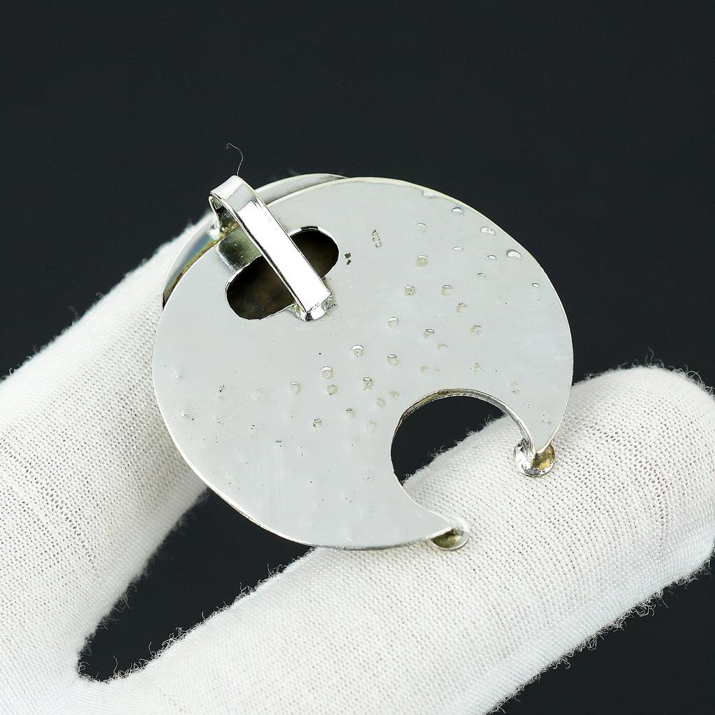 Colgante Hecho a Mano de Piedra Preciosa Quiastolita, Colgante de Plata de Ley 925, Colgante de Plata de Quiastolita Natural, Colgante Para Mamá Colgantes Para Regalo
